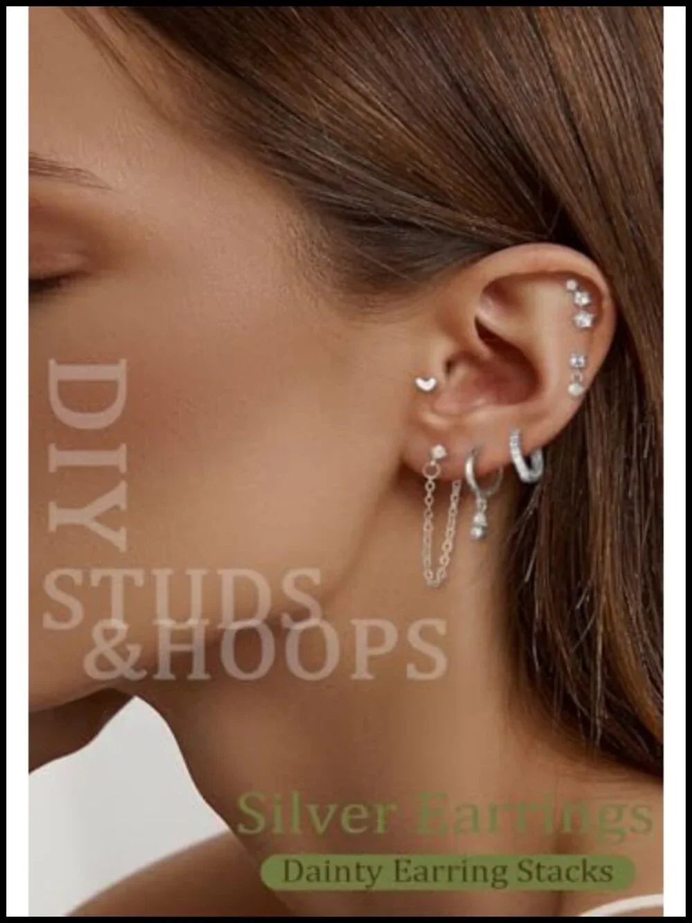 Gold Plated Hoop Earring Set for Women Hypoallergenic 14K